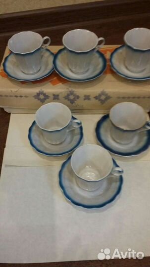 Кофейный фарфоровый сервиз 