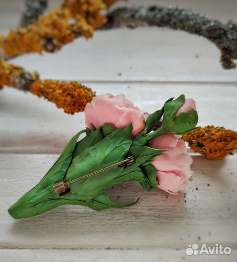 Брошь из полимерной глины