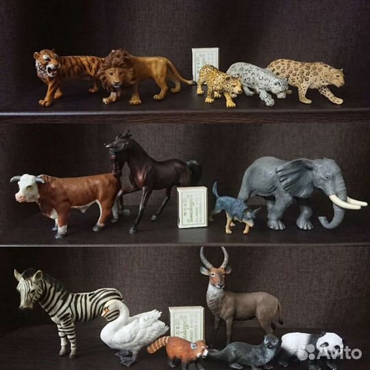 Фигурки животных Schleich, Collecta, Papo и другие