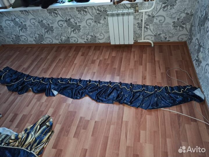 Комплект шторы и покрывало на двуспальную кровать