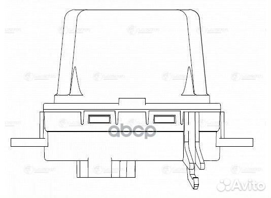 Резистор вентилятора отопителя LFR 1855 luzar