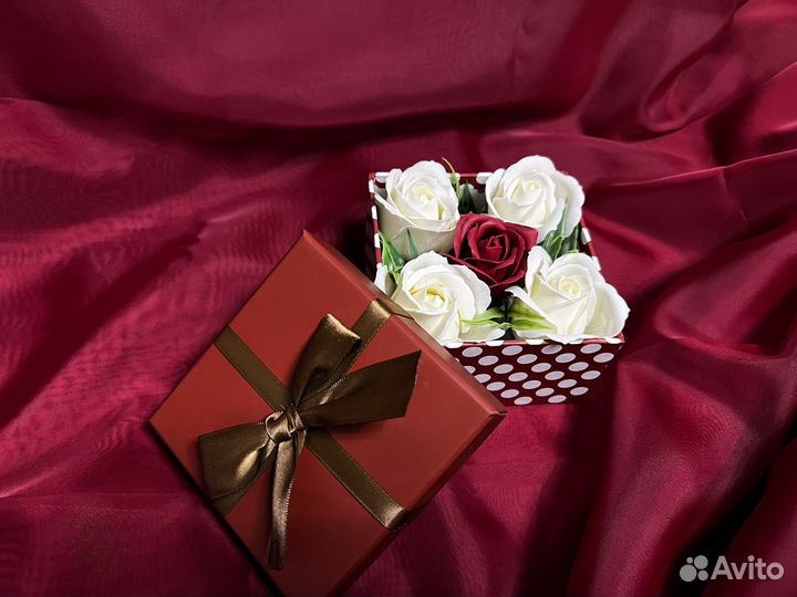 Подарок девушке, маме. Мыльные розы, букеты