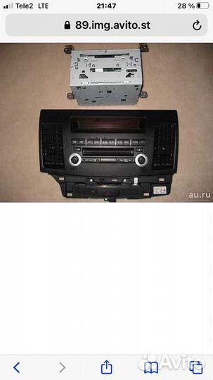 Магнитола на mitsubishi lancer 10