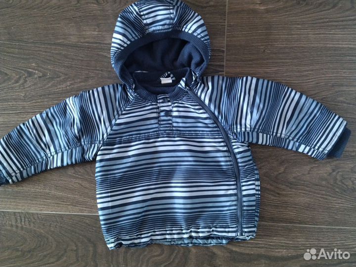 Ветровка детская на флисе 86