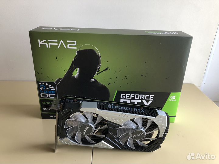 Видеокарта 2060 KFa2 6 gb коробка/чек/гарантия