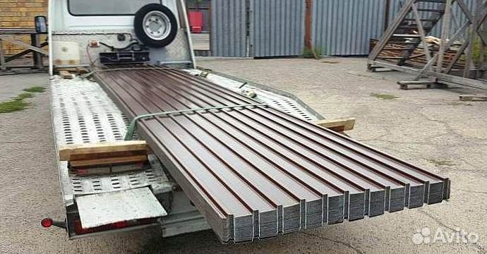 Профнастил профлист коричневый