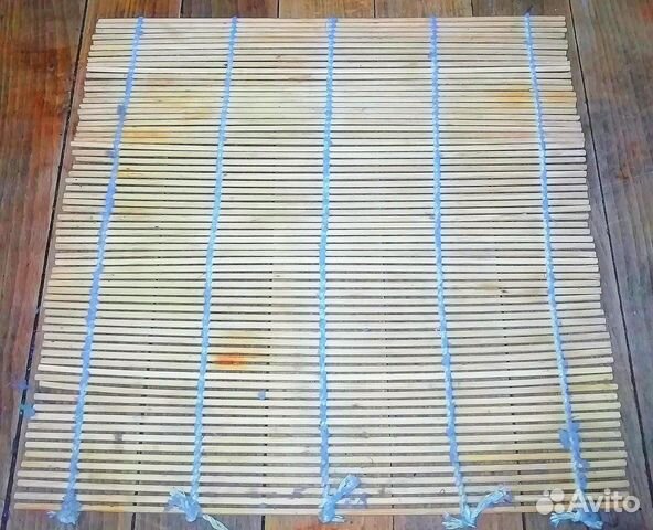 Коврик для суши и роллов. Циновка бамбук