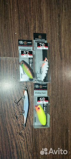 Воблера, блесны и силикон