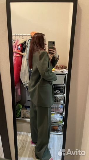 Пиджак женский оверсайз хаки