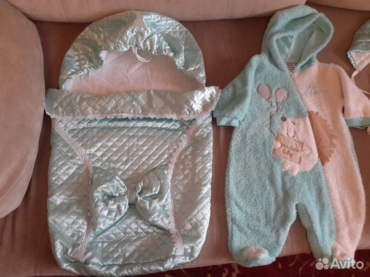 Конверт на выписку бирюзовый