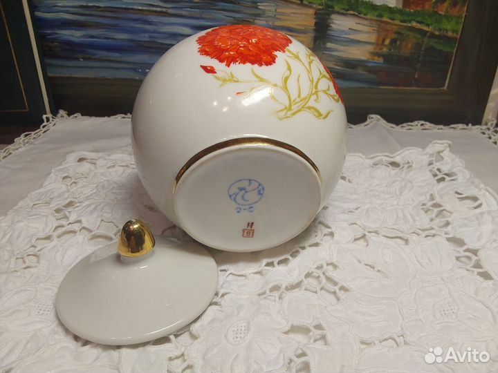 Сахарница фарфор, тернопольский фарфоровый завод