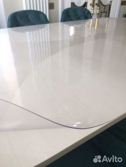 Гибкое стекло на стол любой формы. Тюмень