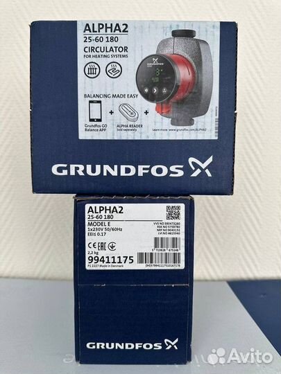 Насос циркуляционный Grundfos Alpha 2 25/60 180