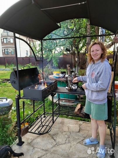 Мангал 3 мм с печью под казан