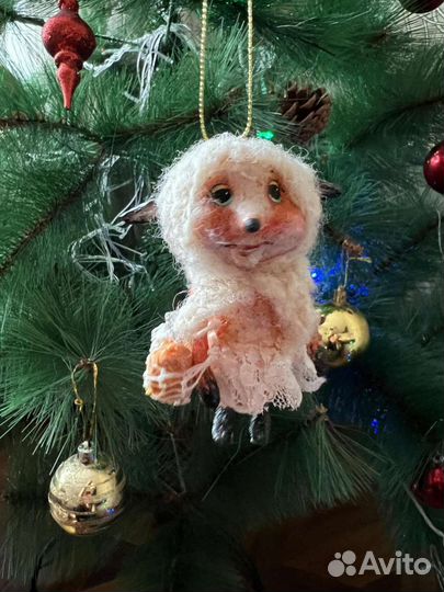 Ватные елочные игрушки в стиле СССР