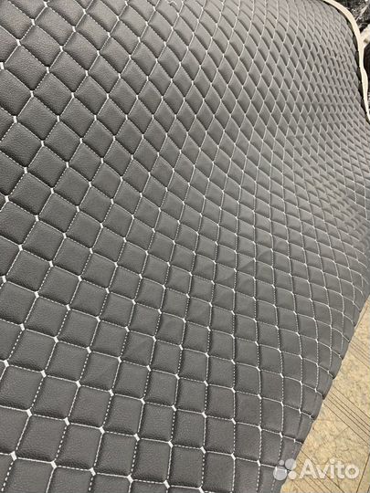 Стеганная экокожа ромб