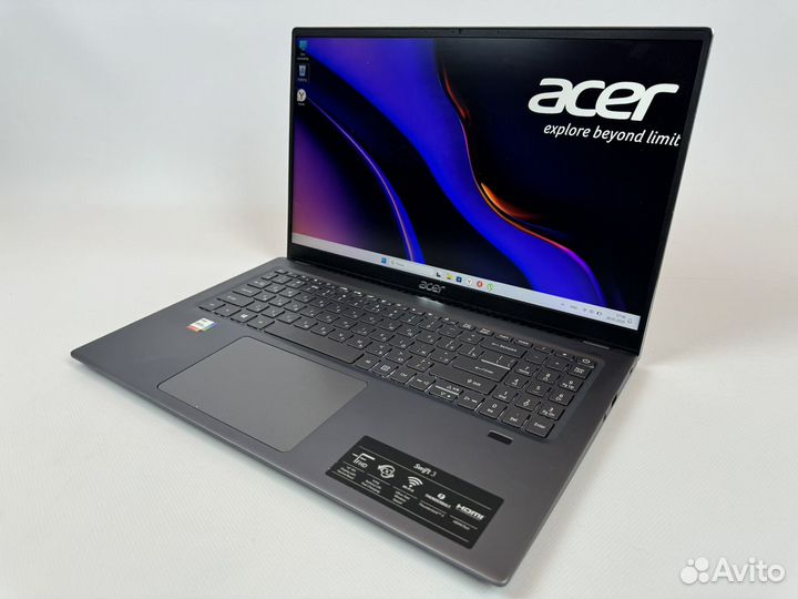 Легкая мощь Acer Swift 16 2022 I7/16Gb/1Tb