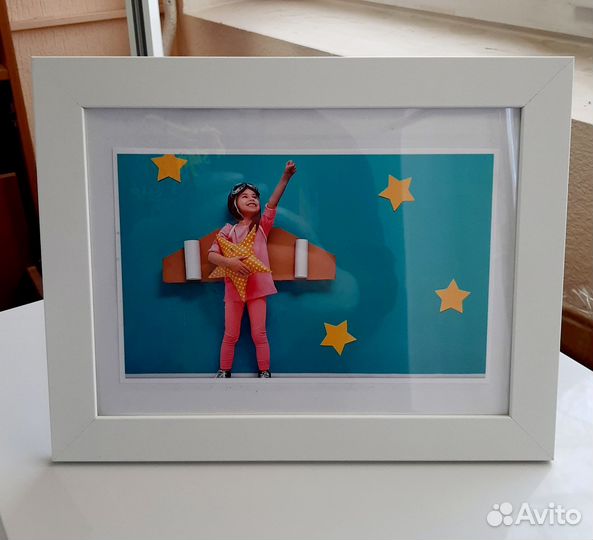 Фоторамка IKEA чёрная, белая