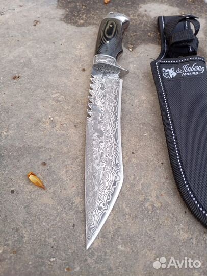 Нож ручной работы Дамаск