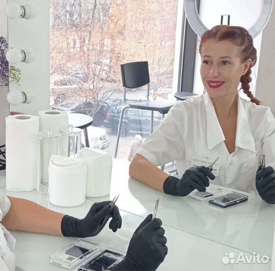 Наращиавание ресниц салон Пионерский