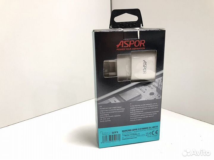 Сетевое зарядное устройство aspor Сетевое А802 5V