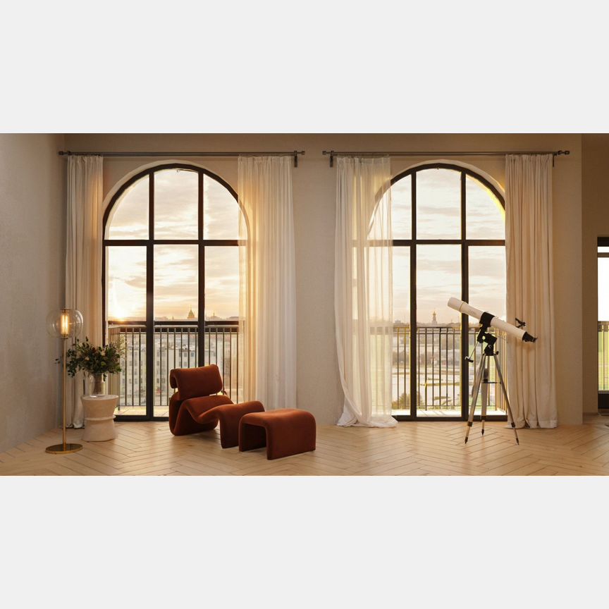 2-к. квартира, 53,8 м², 5/15 эт.