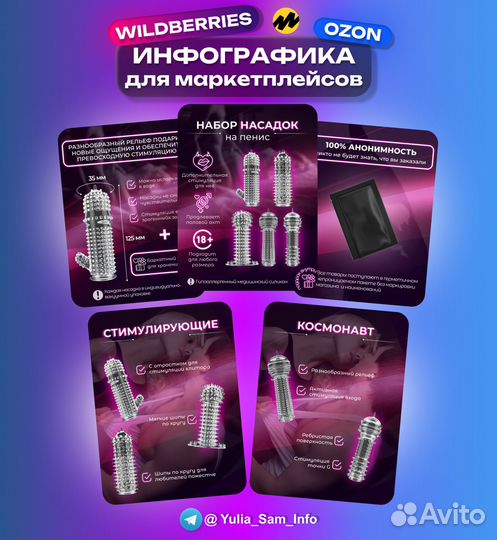 Инфографика для маркетплейсов wildberries ozon