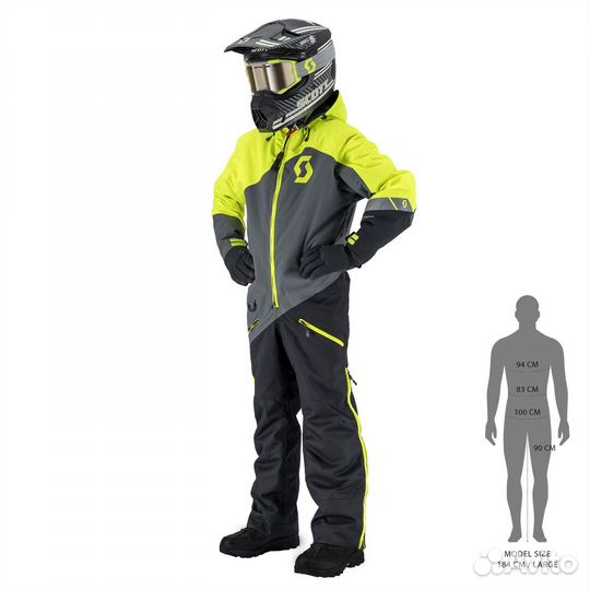 Комбинезон детский scott DS Dryo grey neon yellow