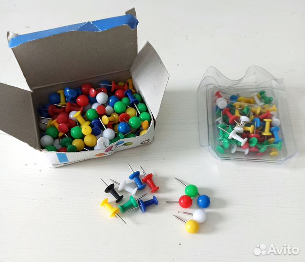 Силовые кнопки-гвоздики, кнопки канцелярские