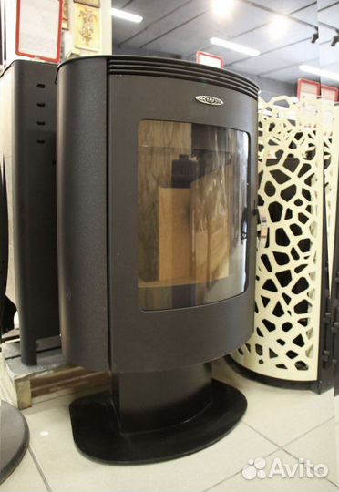 Печь-камин Визиера черная бронза