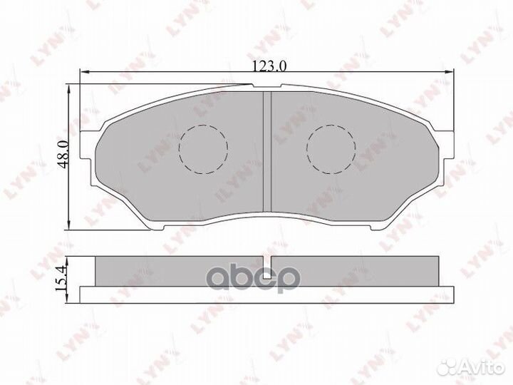 Колодки тормозные дисковые перед BD5512 LYN