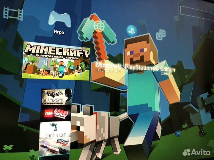 PS3 SuperSlim 500 GB + 2 новых джойстика и 135 игр