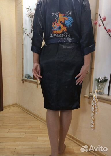 Халат двусторонний с вышивкой