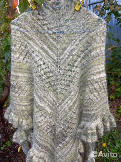 Шаль, бактус, шарф, шапка пуховая