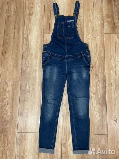 Одежда для беременных джинсовый комбинезон