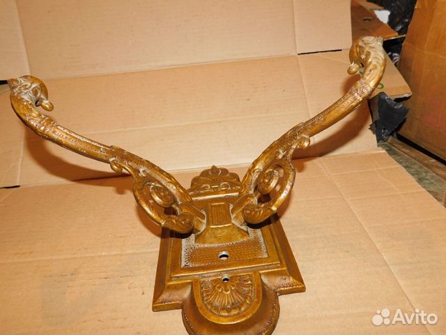 Антикварное, настенное бра на 2 плафона СССР