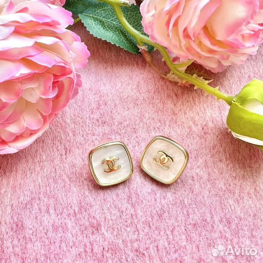 Серьги chanel винтаж