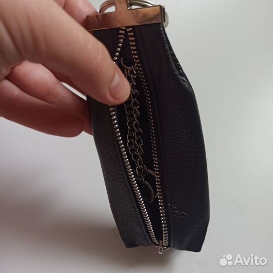 Комплект обложка на паспорт и ключница кожа lenali