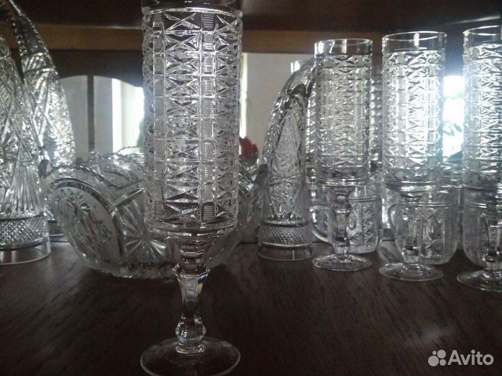 Хрустальные бокалы для шампанского