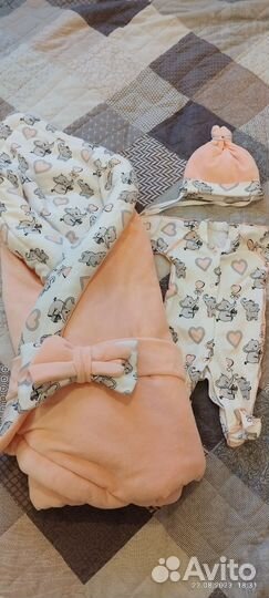 Конверт на выписку для девочки осень, зима