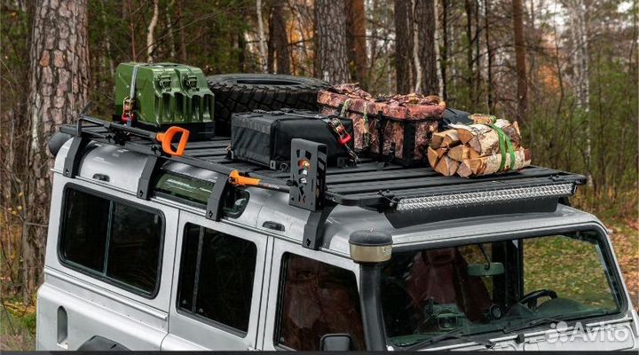 Крепление 2 канистр на багажник Rival