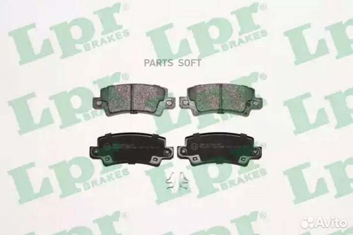 LPR 05P1068 Комплект тормозных колодок 05P1068