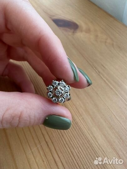 Кольцо 750 с брильянтами