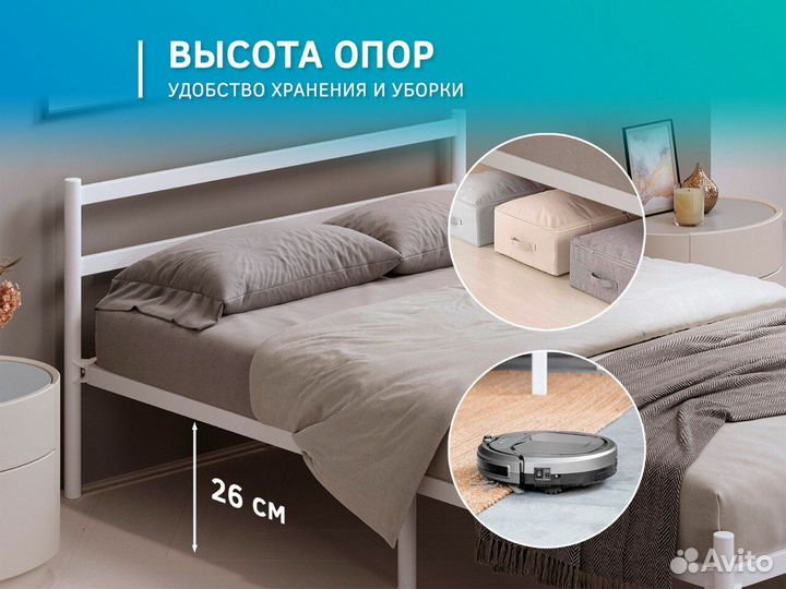 Кровать новая в стиле лофт 90х200