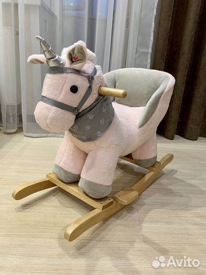 Качалка лошадь единорог