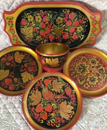 Набор предметов Хохлома