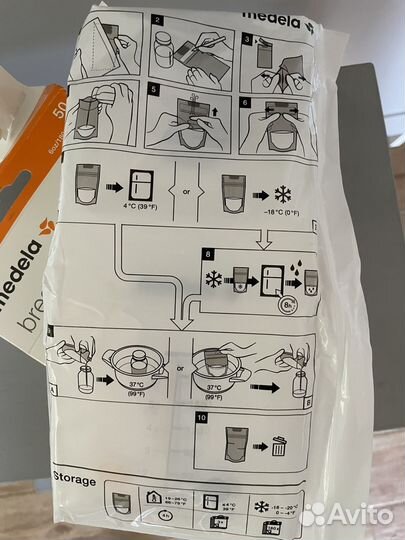 Пакеты для молока medela