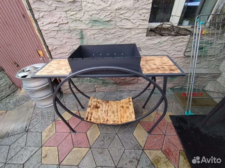 Мангал в стиле лофт