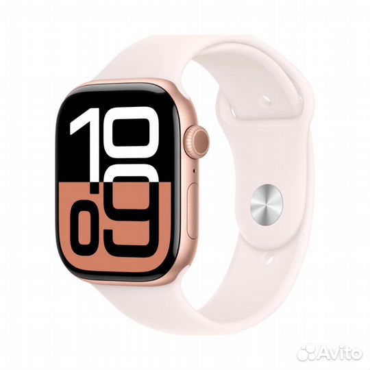 Apple Watch Series 10 46 мм Rose Gold Sport Band S/M (130–180 мм)