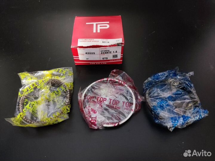 Кольца поршневые TPR 42025-STD hyundai accent